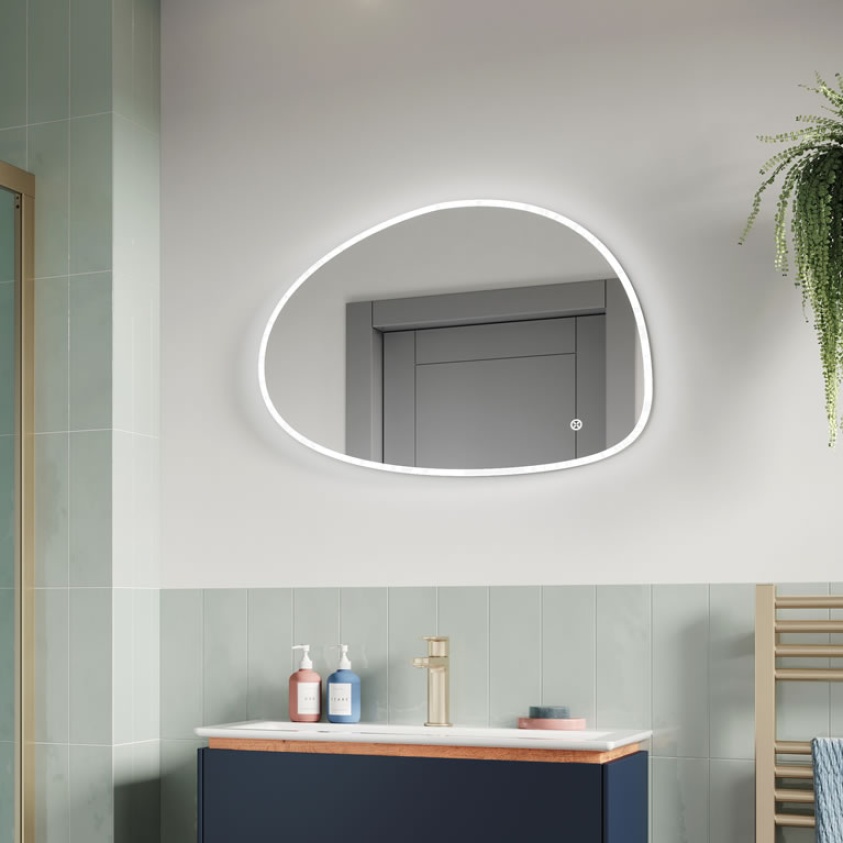 Lifestyle image of Crosswater Mada 600 x 800mm LED Bathroom Mirror